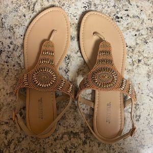 Just Fab beaded sandals